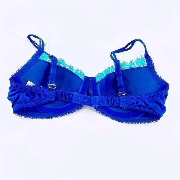 Badgley Mischka EB10240 Silk Contour Bra Royal Blue size 34B NWT - Picture 9 of 9